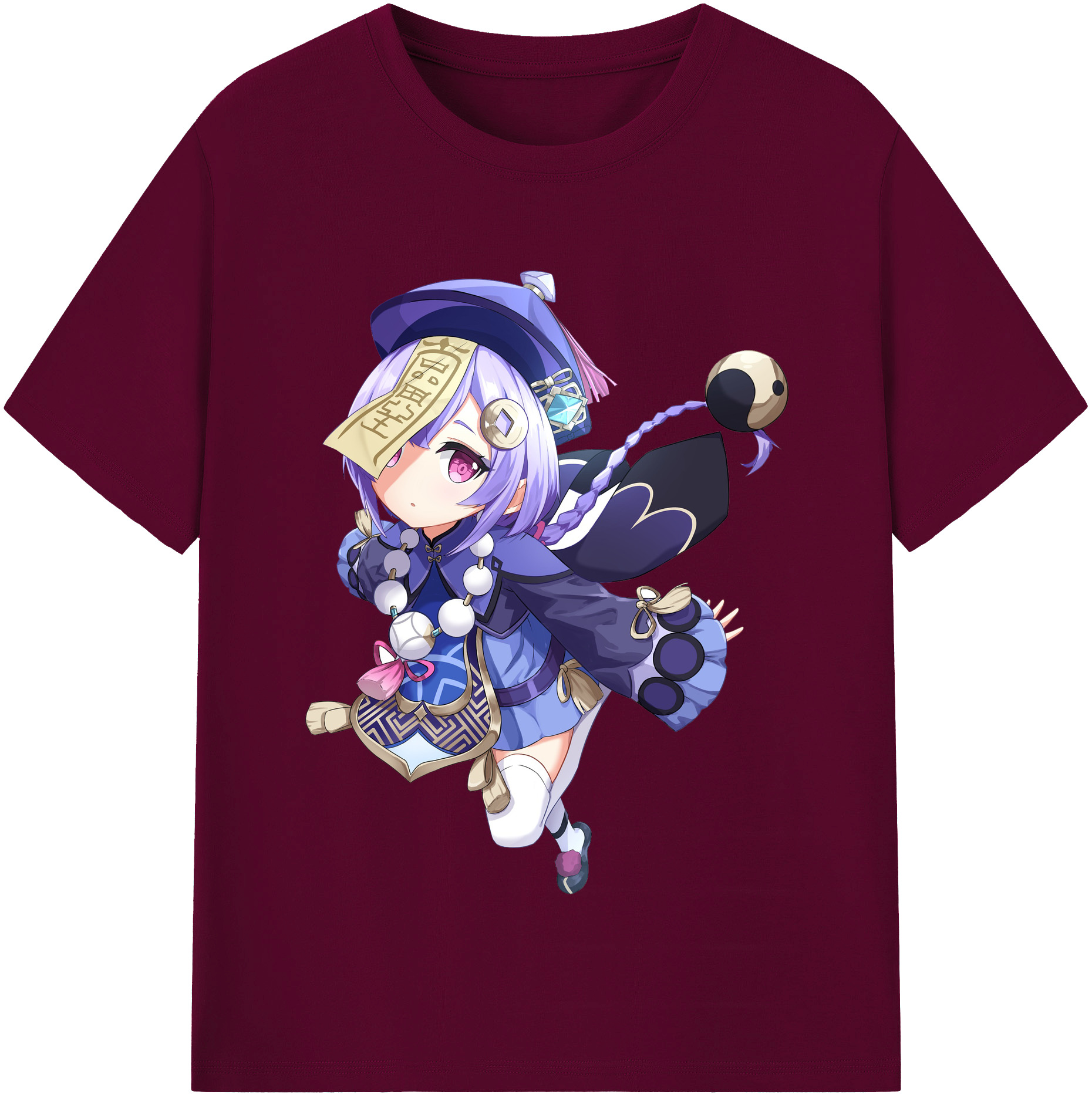 げんし神 七七 なな  genshin Nana レディースカジュアルプリントTシャツ（綿100％）